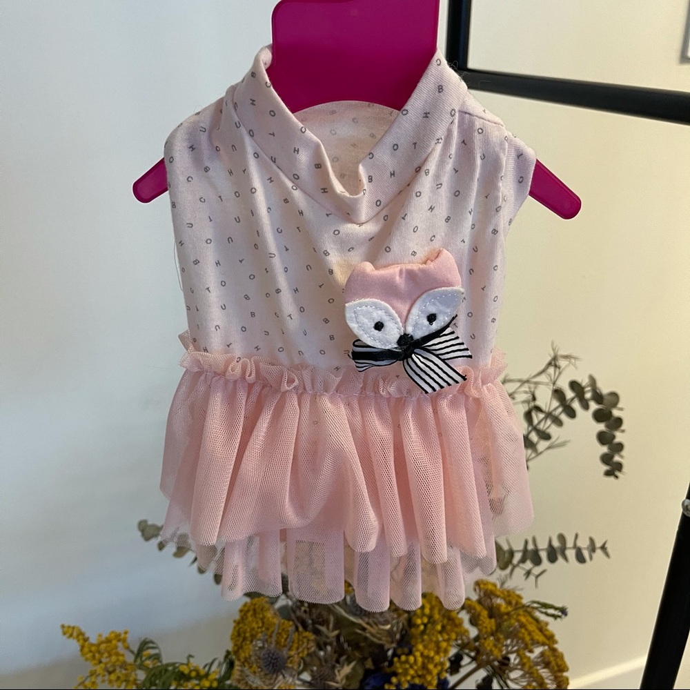 Pink owl dress